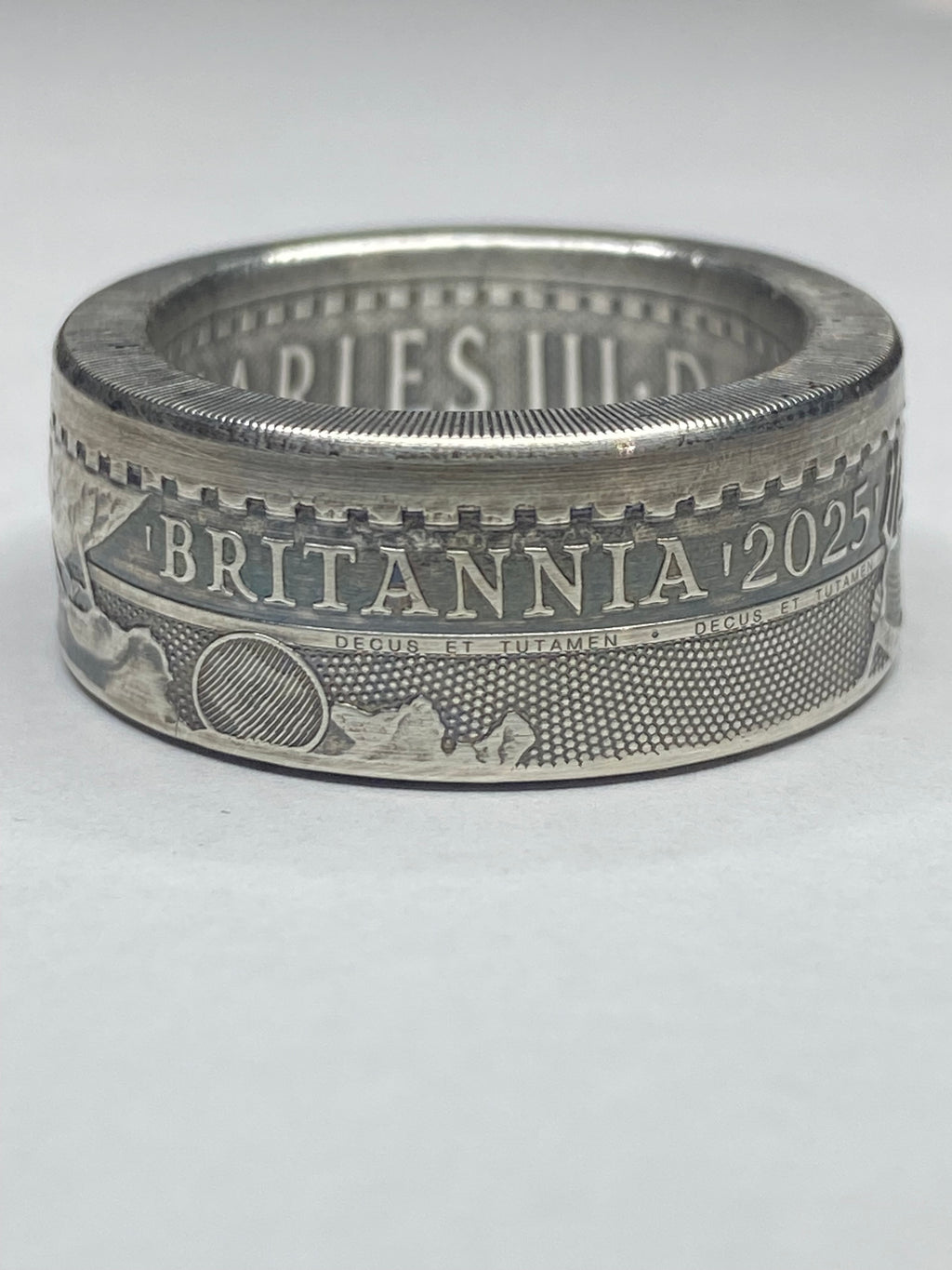 .999 Fine Silver Britannia Ring
