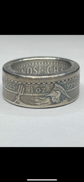 .999 Fine Silver Britannia Ring